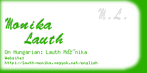 monika lauth business card